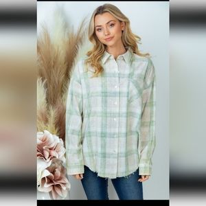 White Birch long sleeve button up